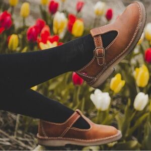 Brown Leather Flats